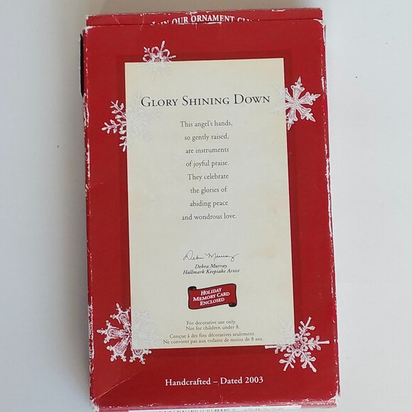 2003 Hallmark Keepsake Ornament Glory Shining Down BNIP Christmas Ornament Angel - Picture 2 of 5